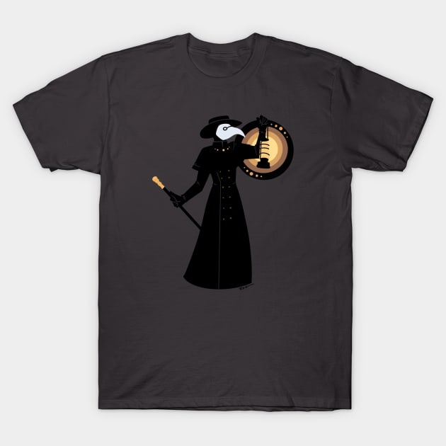 Plague Doctor T-Shirt by Sidhe Crafts